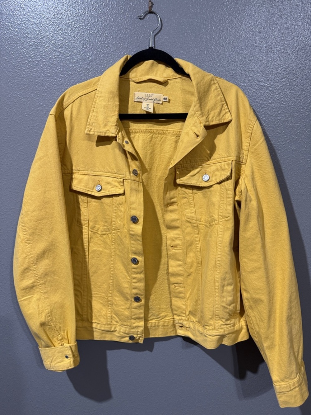 H&M Yellow Denim Jacket - Men's